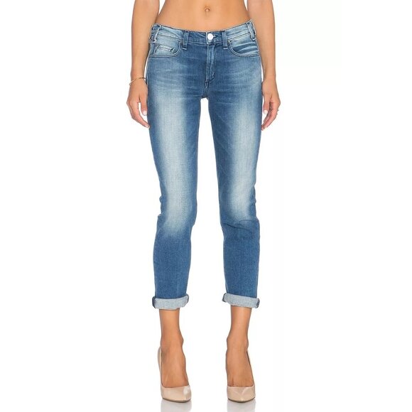 McGuire Womens Mrs Robinson Boyfriend Jeans Starry Night Faded Denim size 24 - Picture 1 of 13